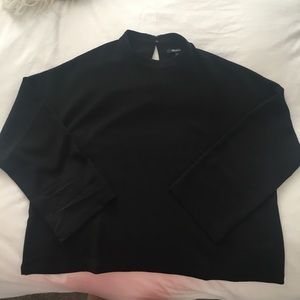 Madewell XL high neck top with loose sleeves
